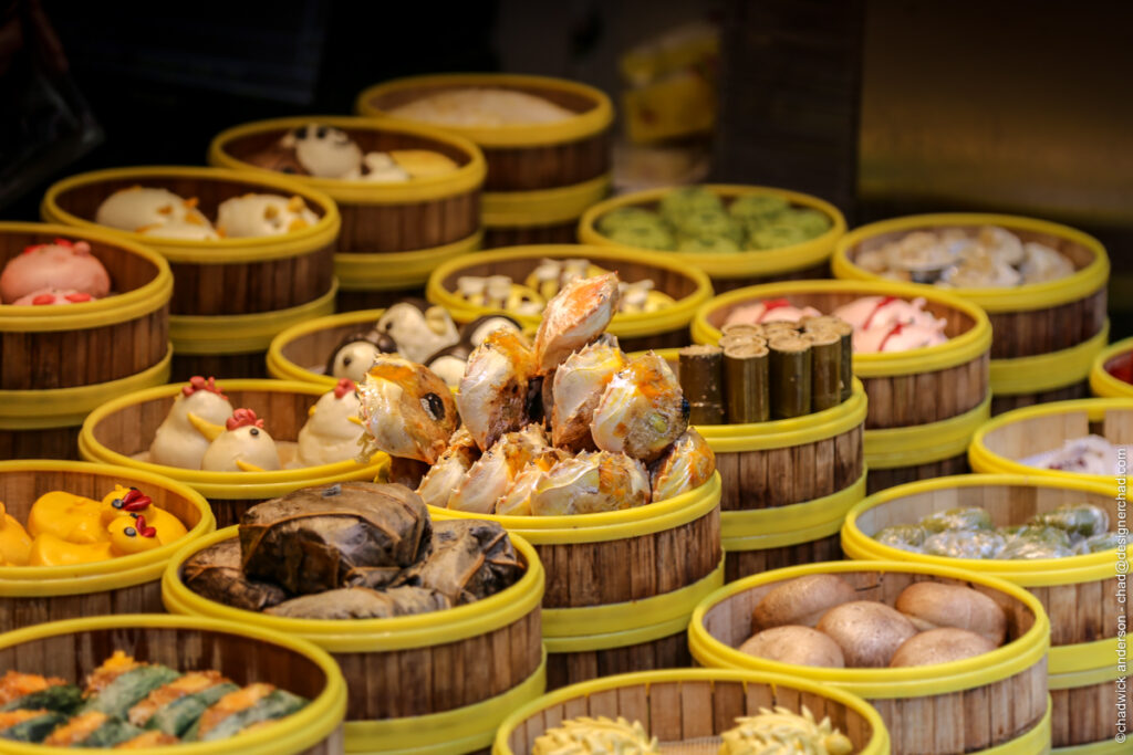 Dumpling shop in Tianzifang alley.